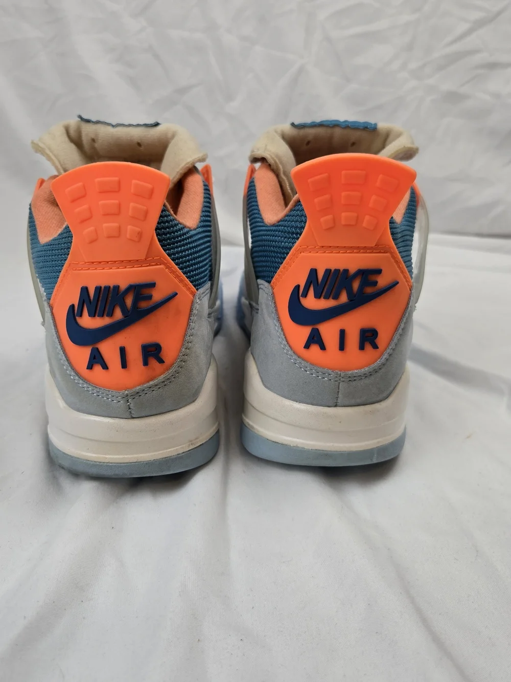 Union LA x Air Jordan 4 Mens Shoes Retro Blue Gray Orange DC9533-802 Size 10